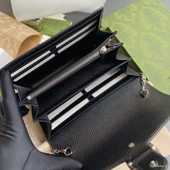 Firstbag ru mini Gucci bag Dionysus chain leather 0509